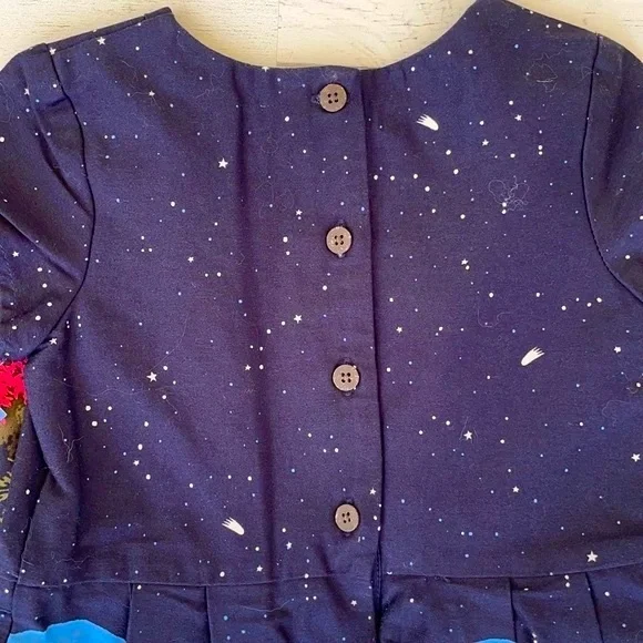 Genuine Kids Woodland Deer Night Sky Dress - Picture 4 of 6